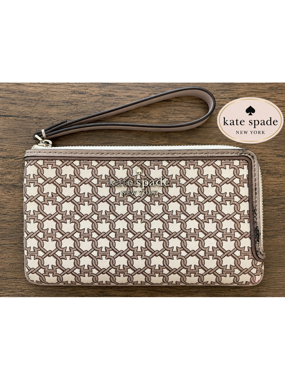 Kate Spade | Chain Print Wristlet Wallet